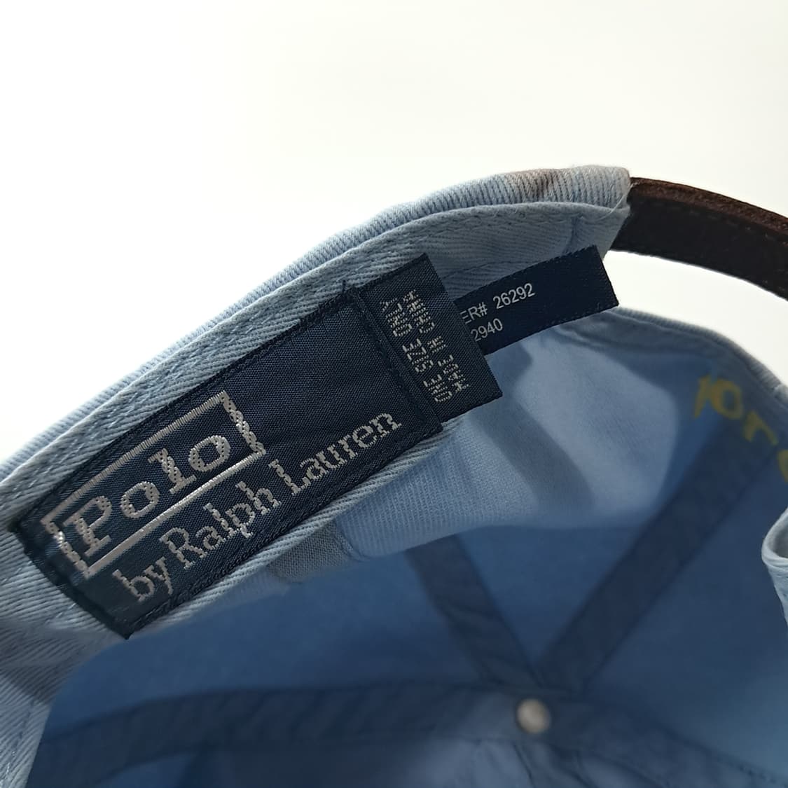 CK423 L 폴로 90s 가죽스트랩 옐로우포니 스카이블루 볼캡 상품이미지8