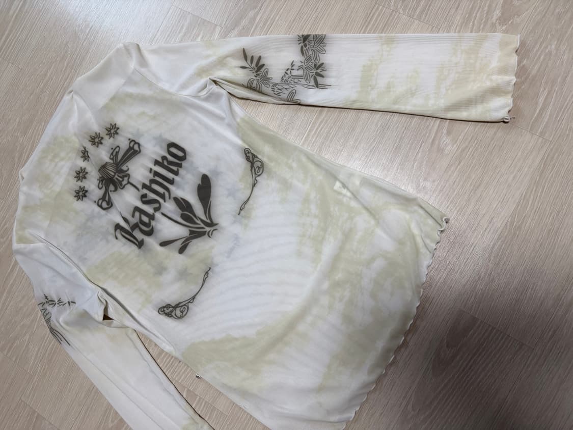 Kashiko 잉크 페인팅 메쉬 탑 상품이미지3