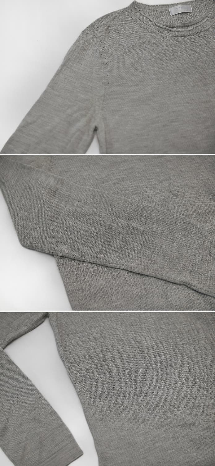 타임 (TIME) 더블넥 울.실크 루즈핏 핸드니트 (95 / 55-66) 상품이미지7