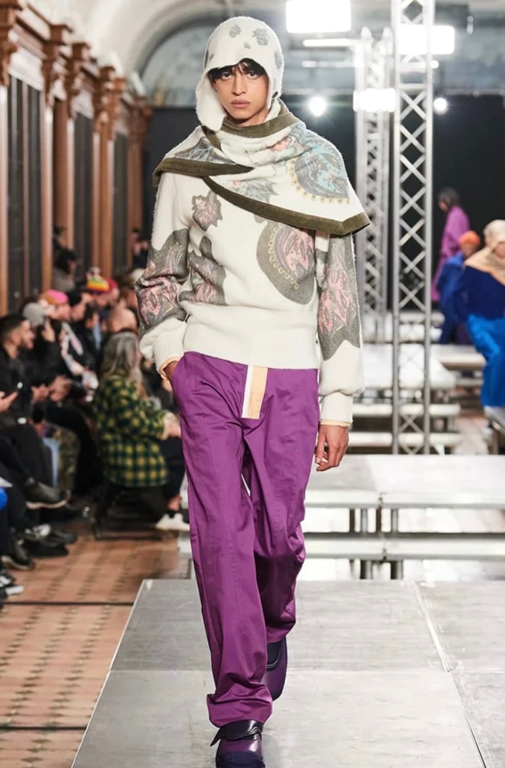 키코 코스타디노브 ANGELOS 자카드 터틀넥 니트 상품이미지1