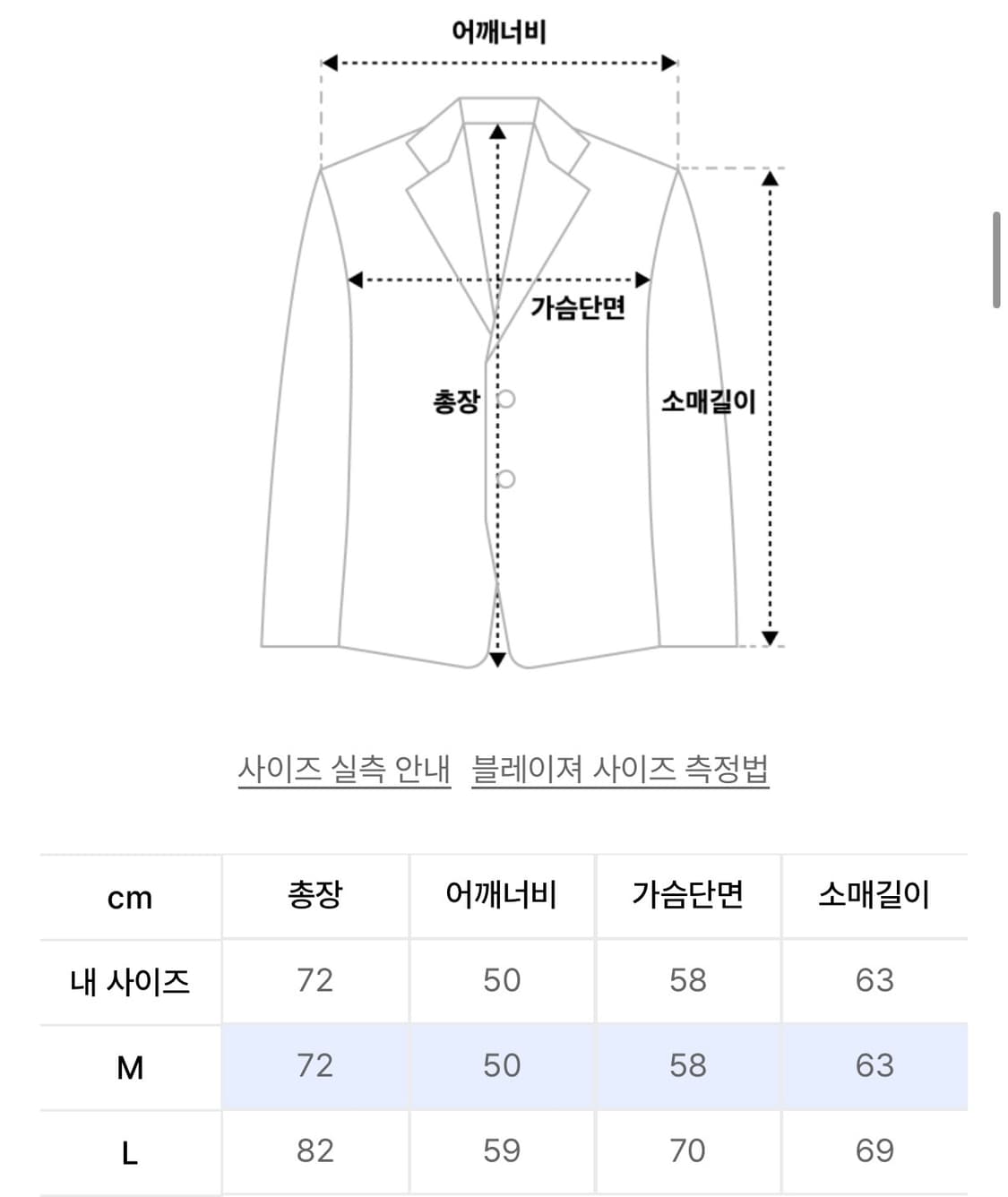 스키즘 인듀싱 매니 오버 자켓 블랙 M (블레이저 자켓) 상품이미지2