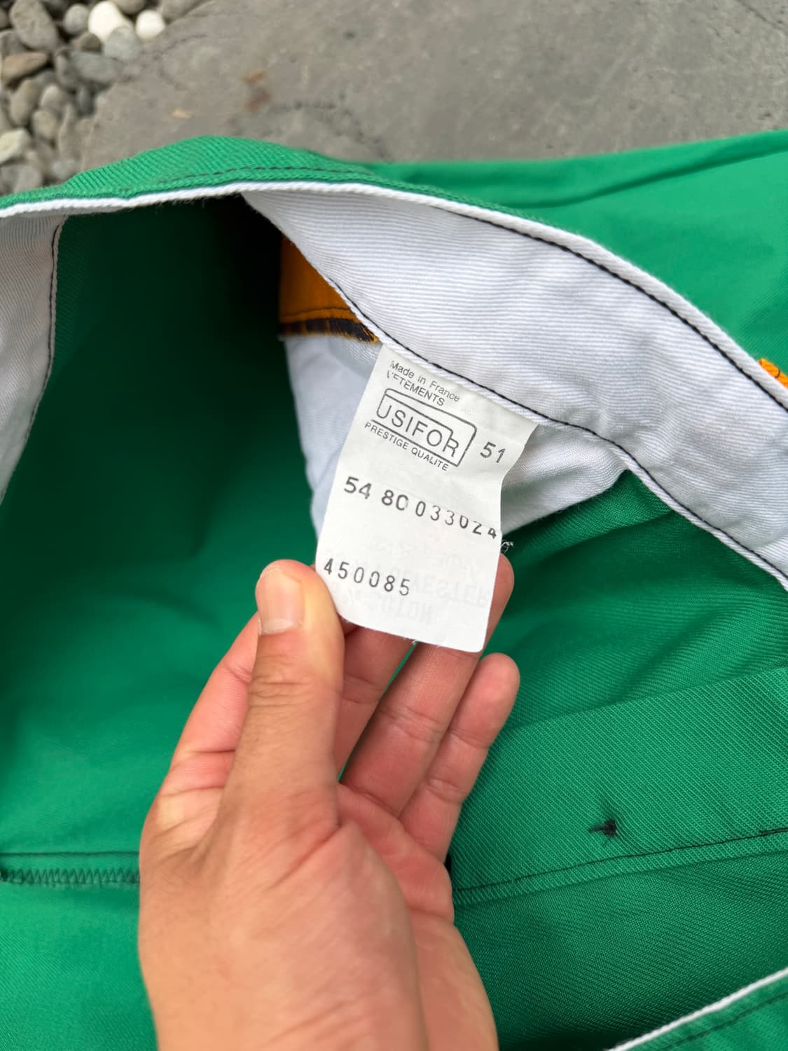 80s VINTAGE USIFOR GREEN FRENCH 프렌치워크팬츠 상품이미지7