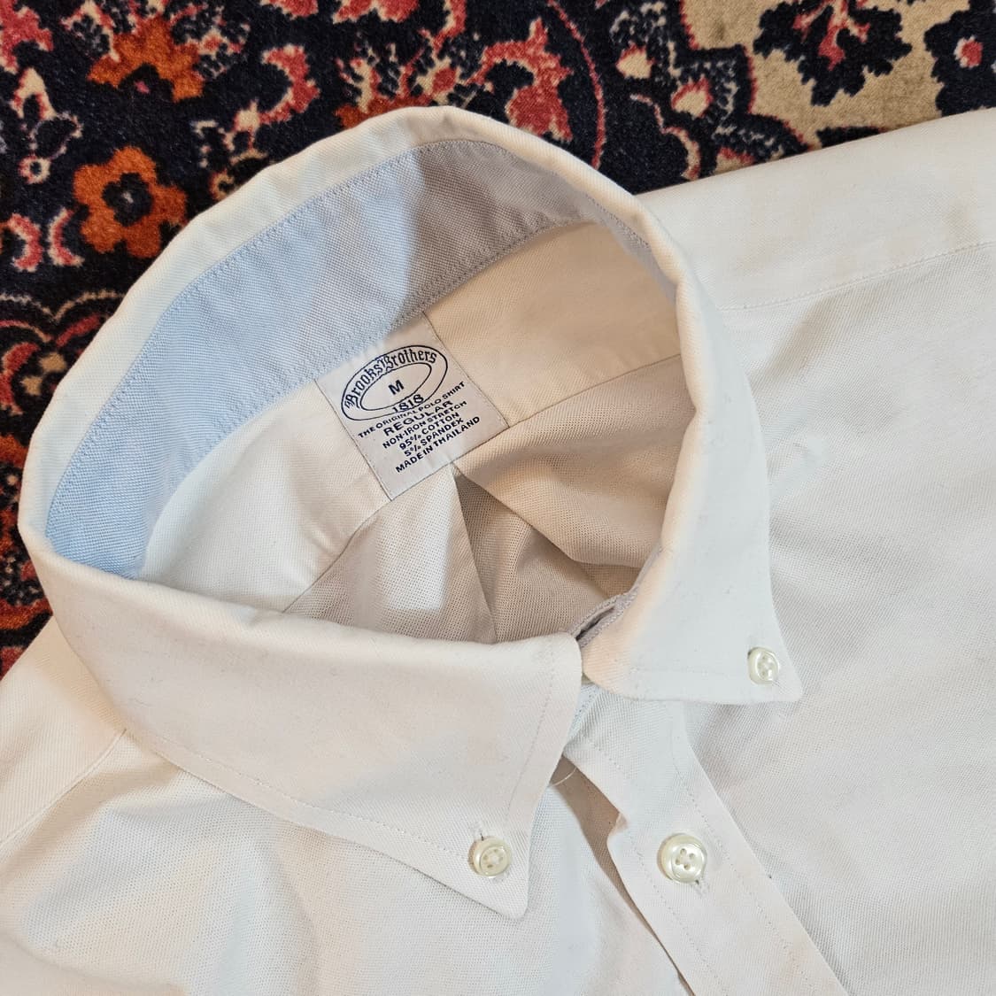 브룩스브라더스 스몰로고 버튼다운 옥스포드셔츠 M size 상품이미지5