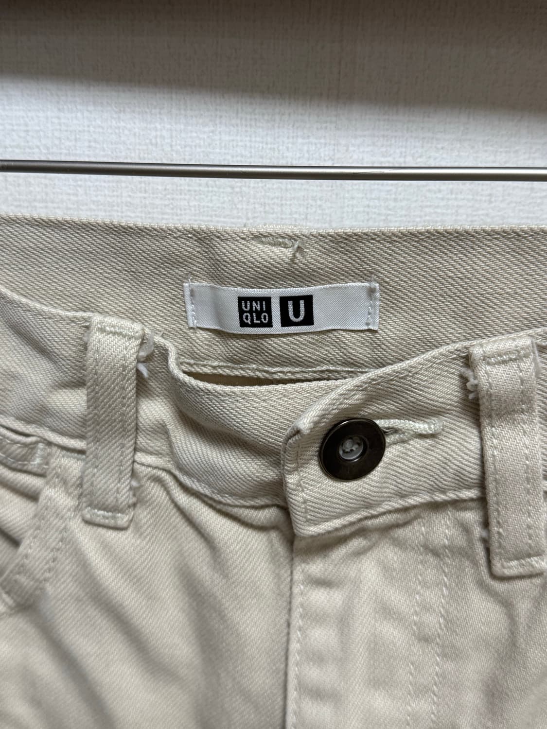 유니클로 U 와이드 팬츠 아이보리 23 상품이미지2