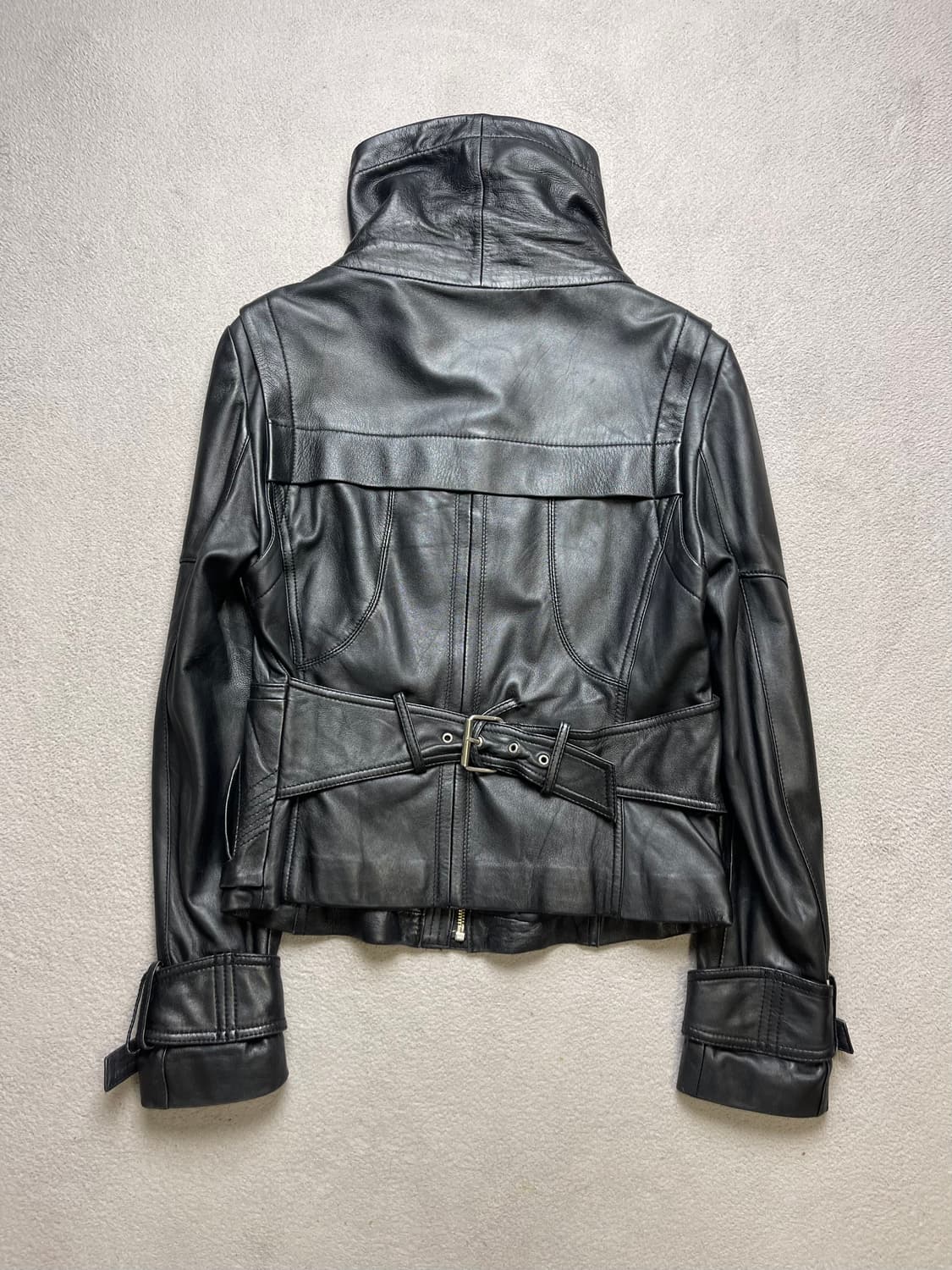 [77] 여성 하이넥 레더자켓 - 양가죽자켓  상품이미지3