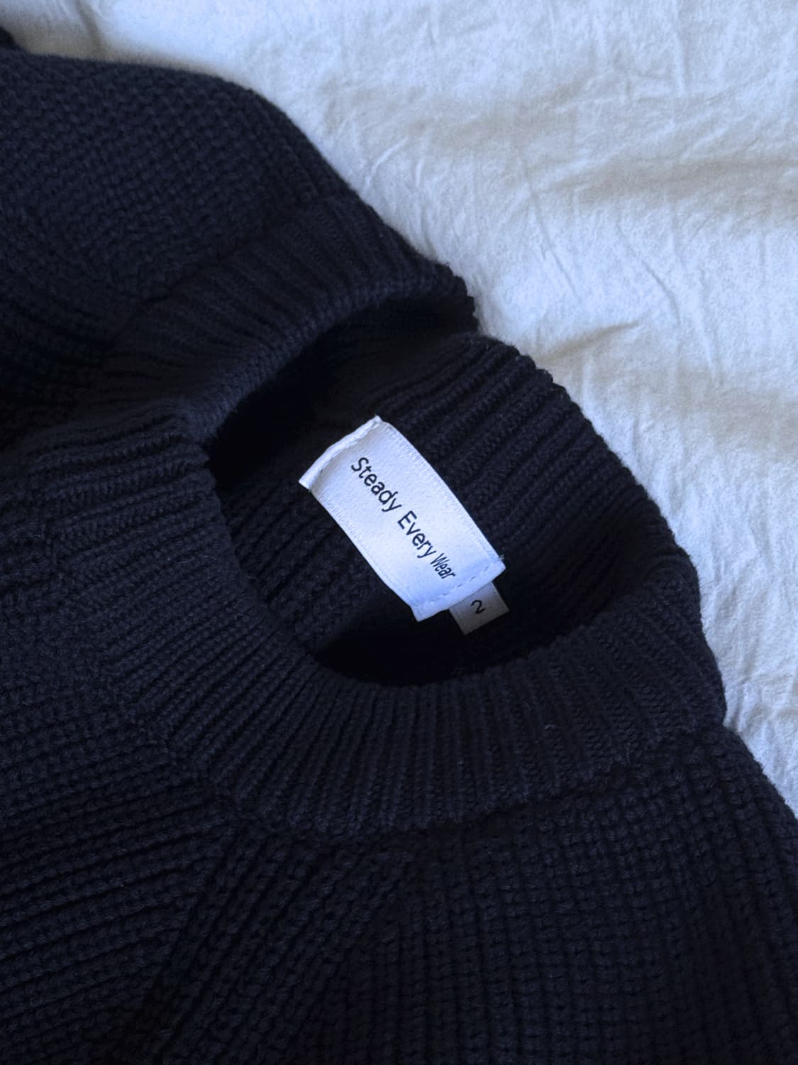 스테디 에브리웨어 래글런 코튼 피셔맨 니트 상품이미지1