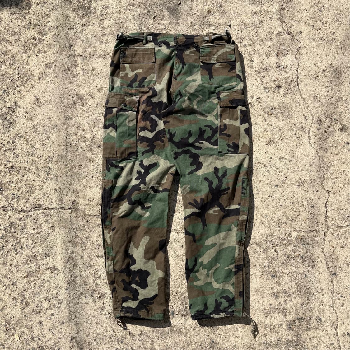 (M) 90s US army 밀리터리 우드랜드 카모 상하의 세트 상품이미지7