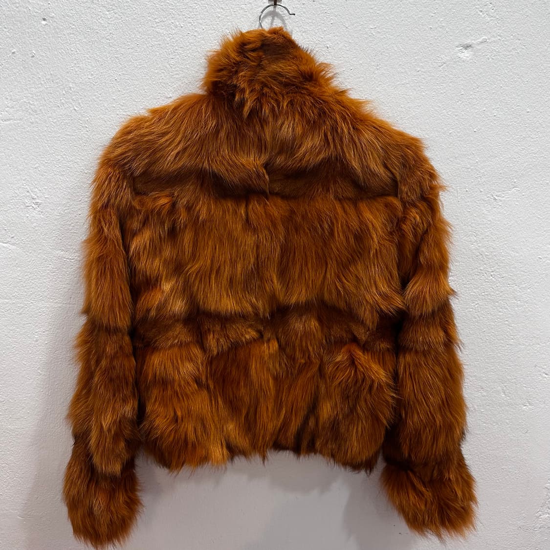 브라운/오렌지 컬러믹스 사가폭스 퍼자켓 집업M 상품이미지8