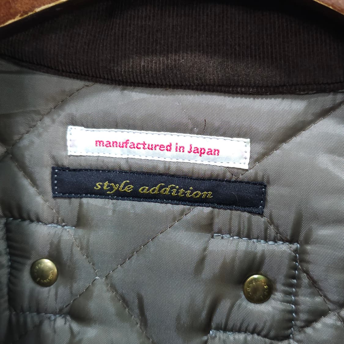 style addition JAPAN 퀄팅 울베스트- 2사이즈 상품이미지8