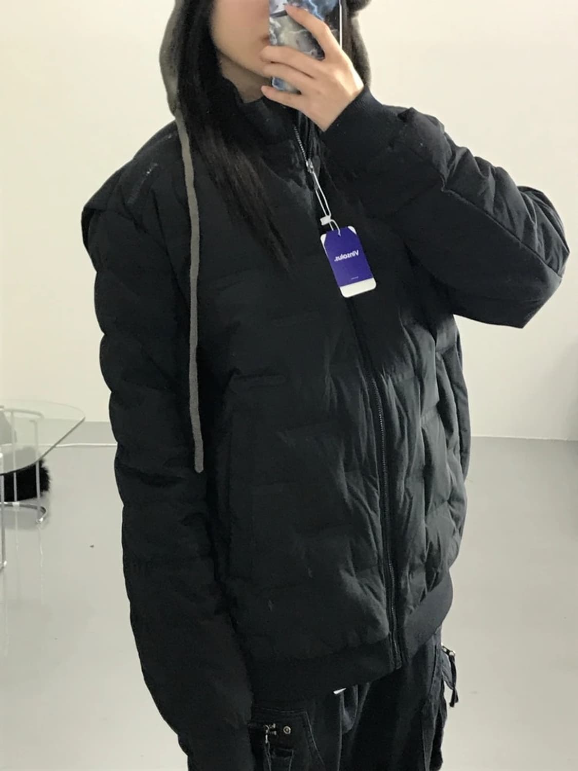 JILL BY JILLSTUART 덕다운 블랙 패딩 상품이미지3