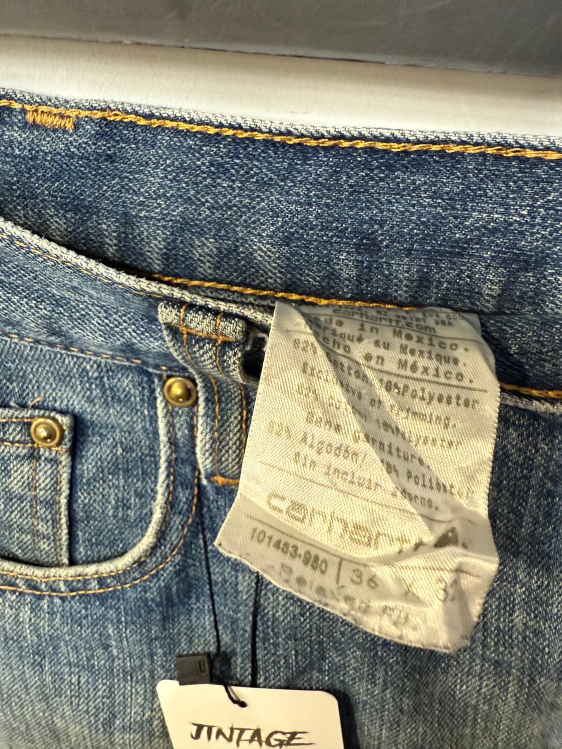 칼하트 중청 데님팬츠 상품이미지4