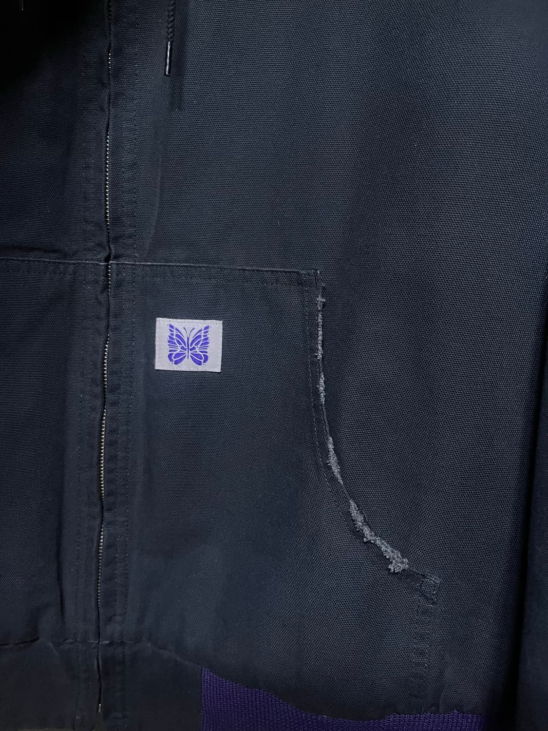 [M]니들스 워크 캔버스 후드 자켓 상품이미지3