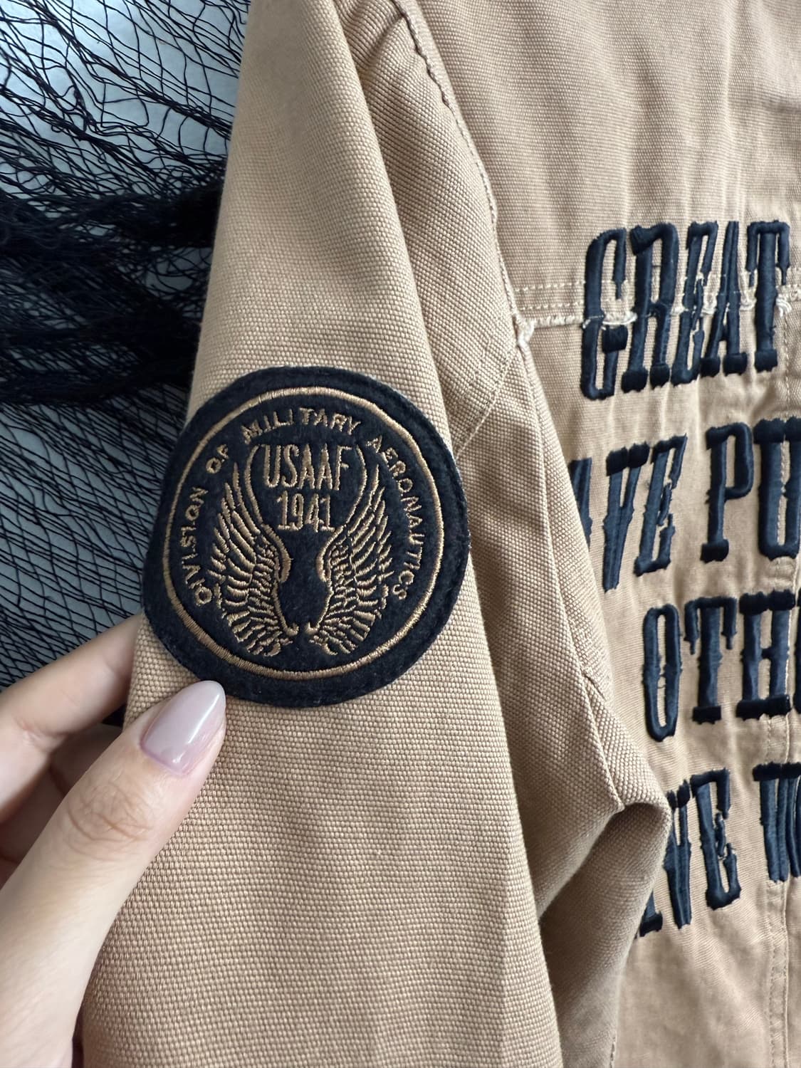 00s lettering detail jacket 상품이미지4
