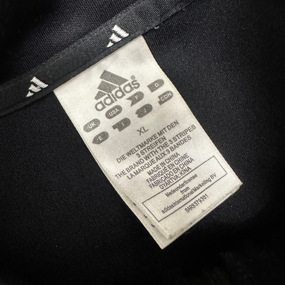 아디다스 삼선 트랙탑 골드띠 져지 집업 블랙 XL 상품이미지4