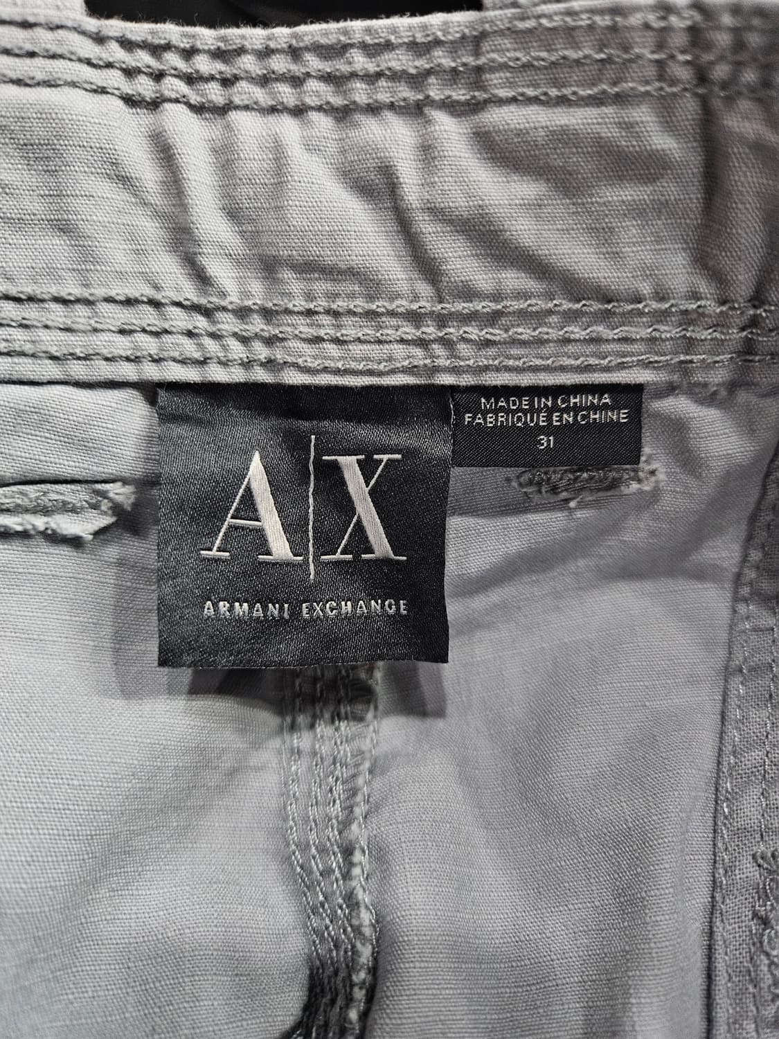 아르마니 익스체인지 라이트그레이 남성 허리 32 카고 반바지  상품이미지3