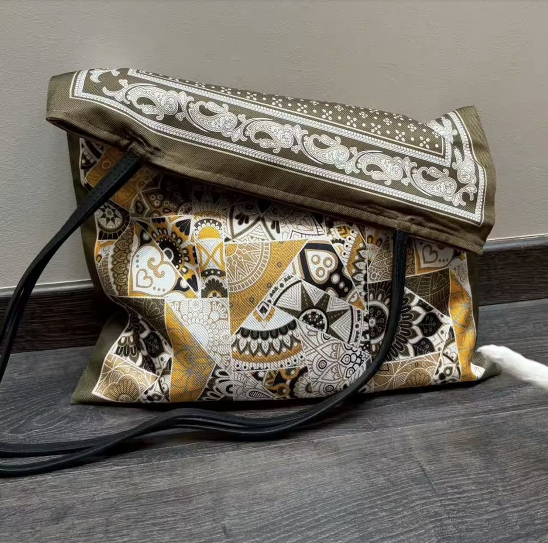 요즘 뜨는 에코백 실크프린트  토트백 상품이미지6