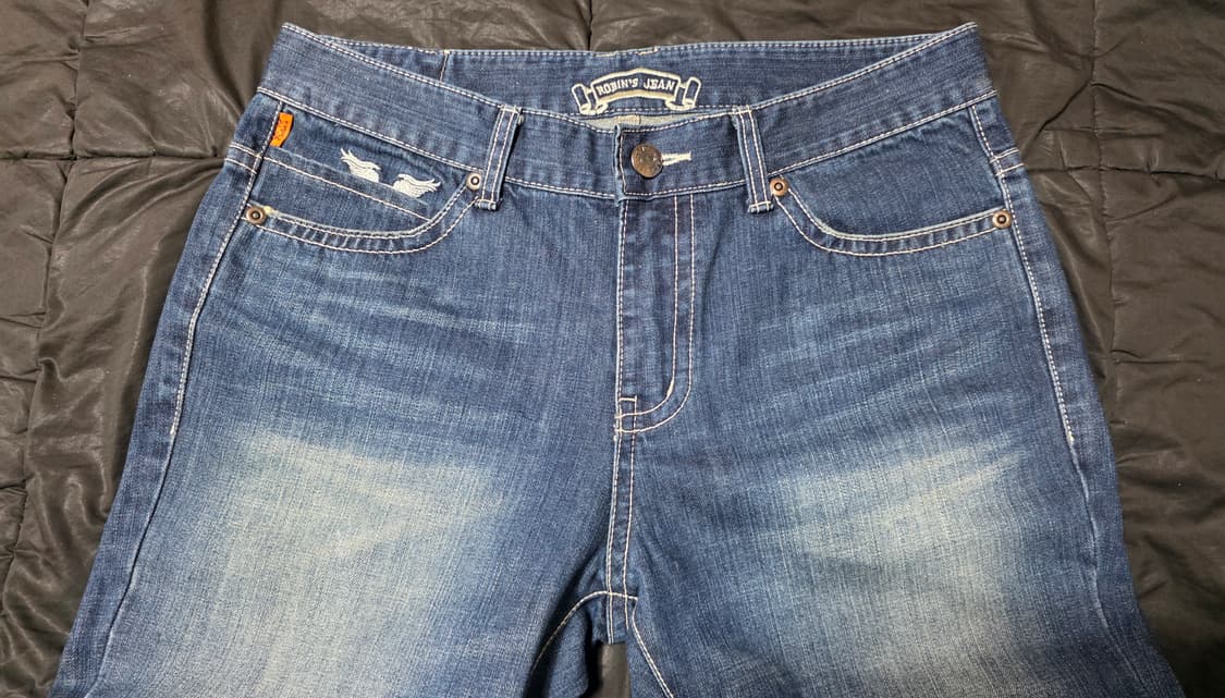 [A급34] 로빈스진 유니언잭&아이언크로스 커스텀 빈티지진 상품이미지7