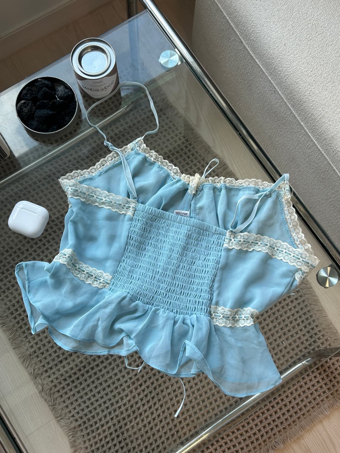 kimchiblue 탑 하늘색 나시 S 상품이미지2