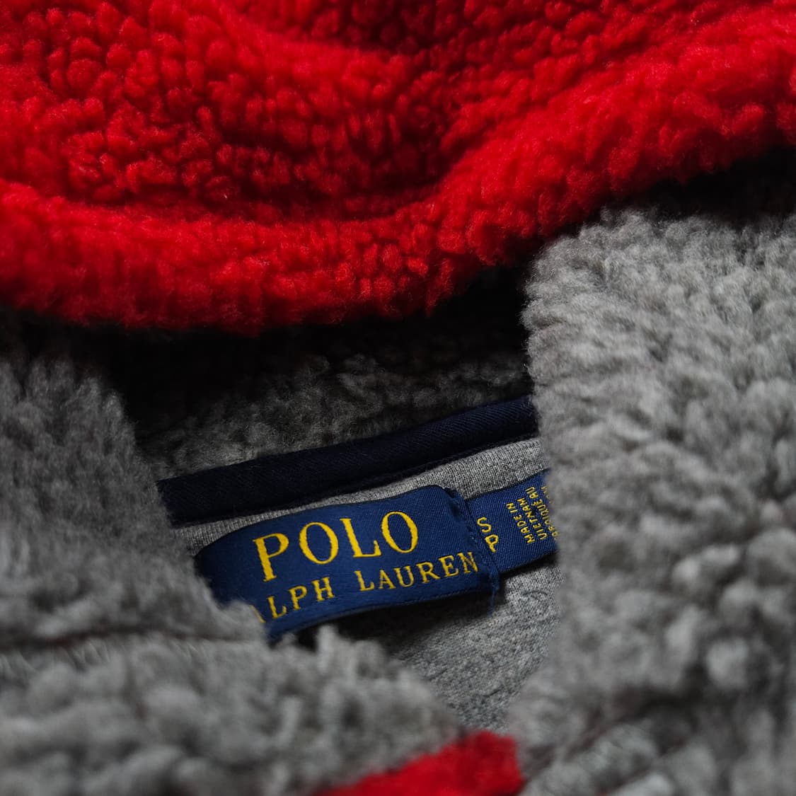 폴로 랄프로렌 신형 크레스트 보아 쉐르파 후디 (M) 상품이미지5