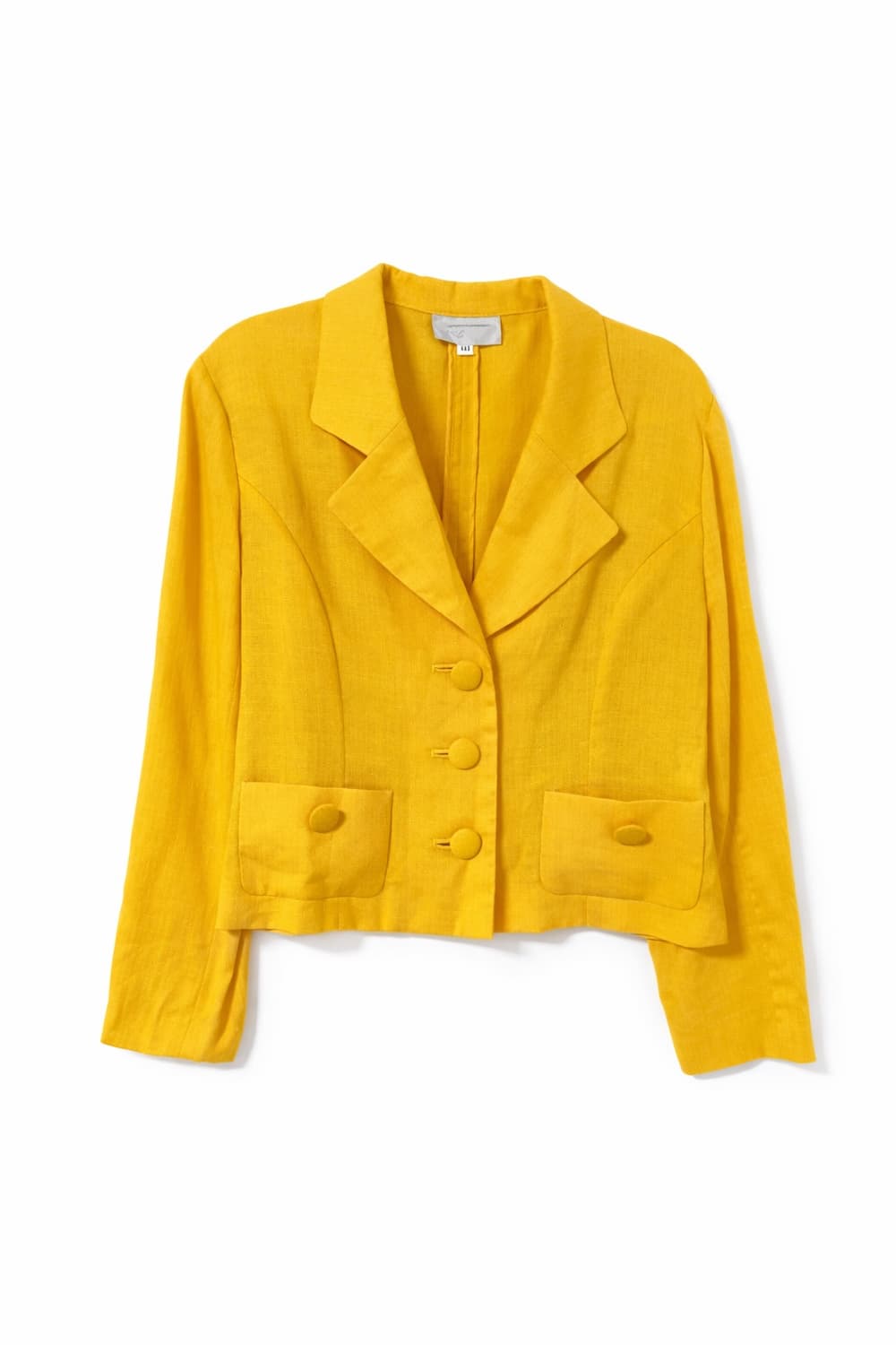 빈티지 머스타드 크롭 블레이저 자켓  상품이미지1