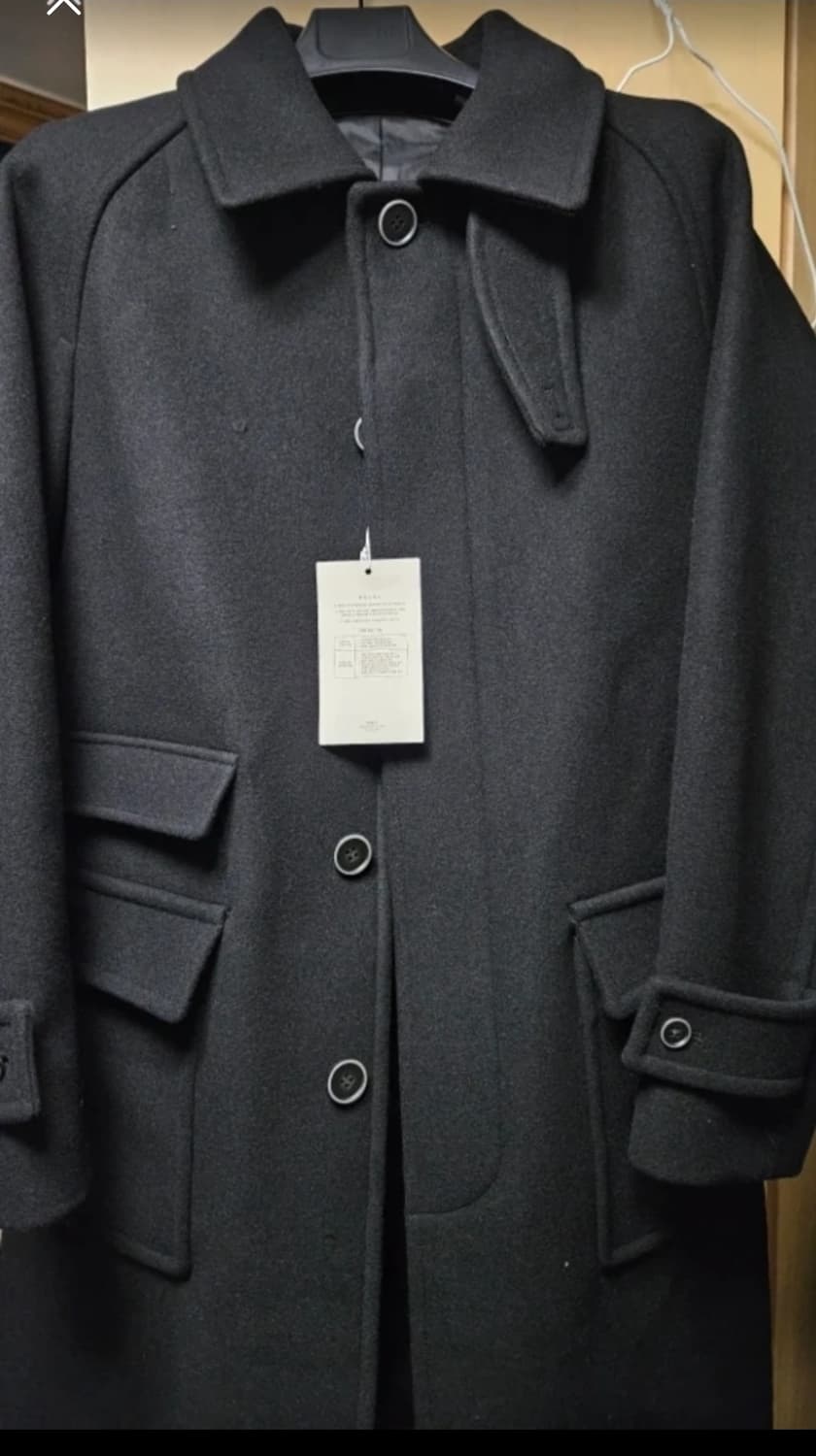 발마칸 코트 블랙 울90 택 새상품 상품이미지4