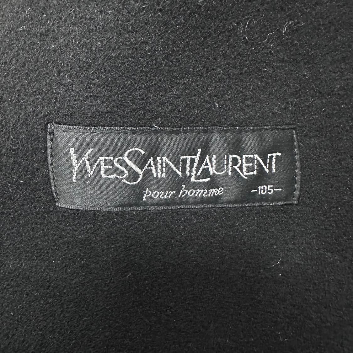YSL 입생로랑 울 캐시미어 코트 블랙 105(XL) 상품이미지5