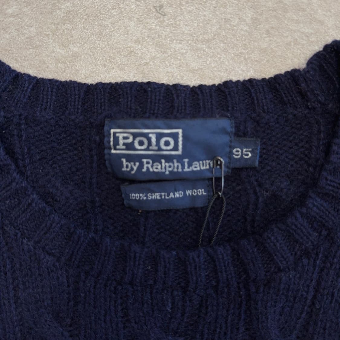 90s 폴로 랄프로렌 케이블 울 니트 상품이미지2