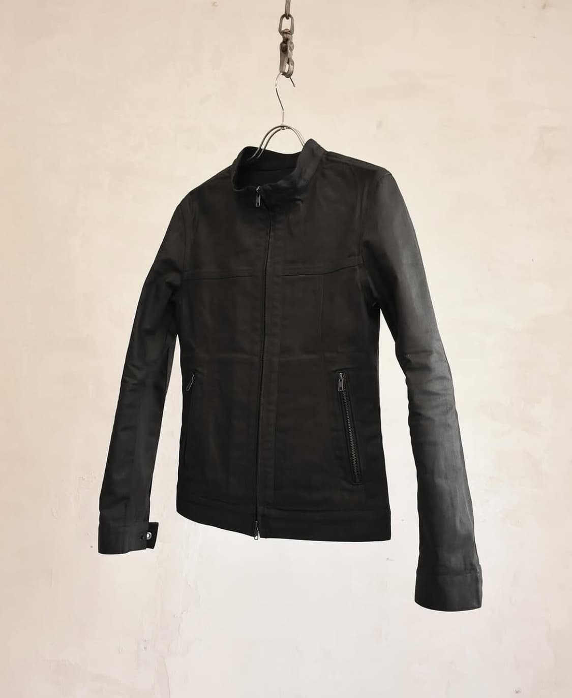 릭오웬스맛) Waxed coated zip Jacket 왁스 자켓 상품이미지1