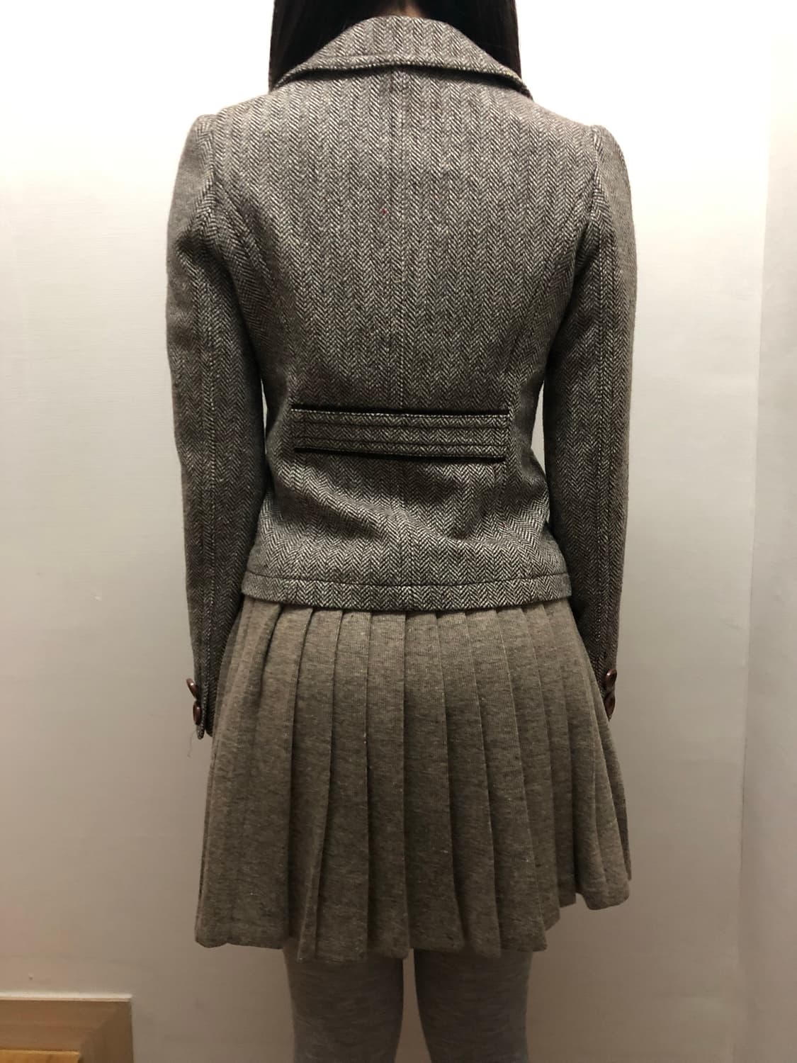 빈티지 브라운 울 헤링본 자켓 상품이미지7