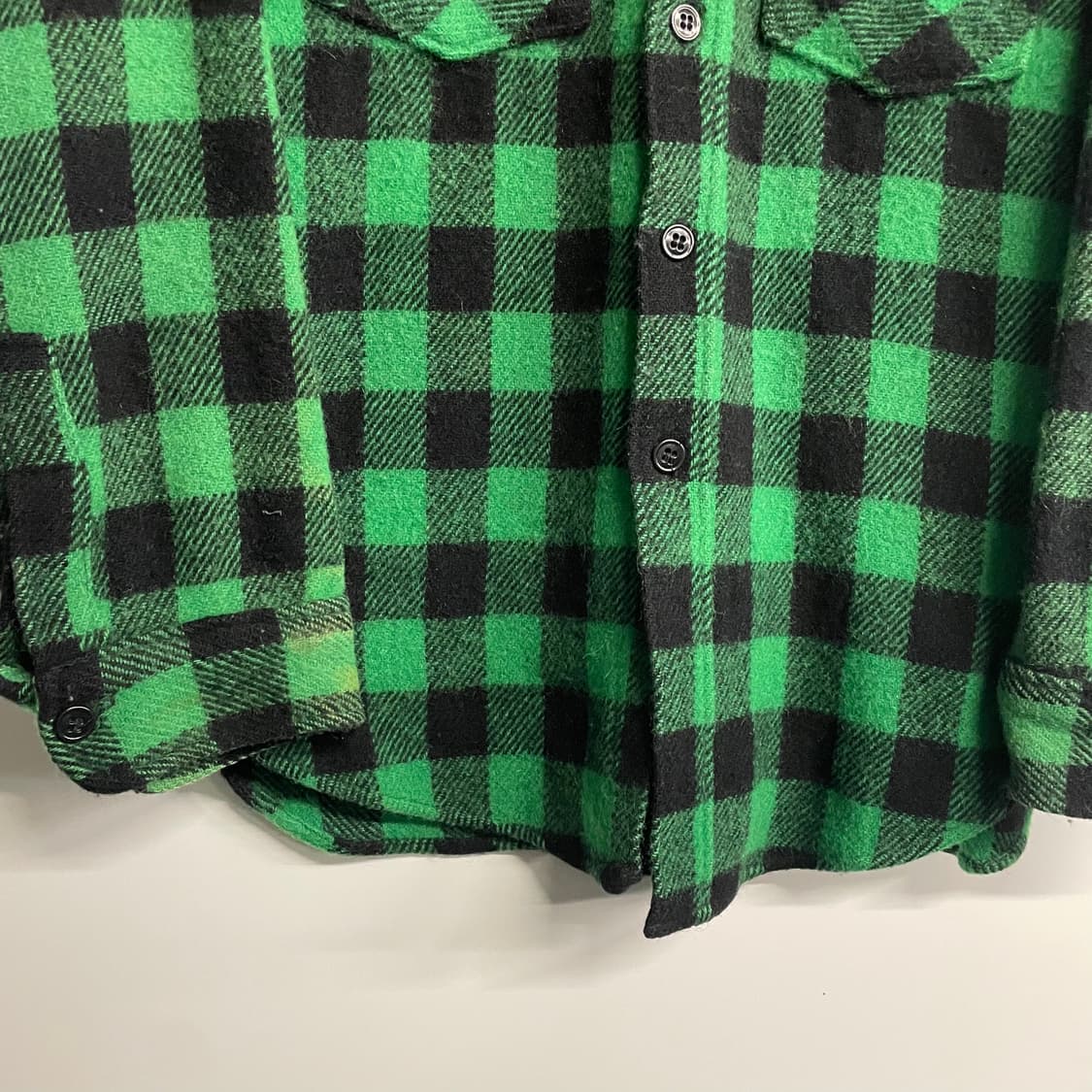 80s 울리치 버팔로 울 체크셔츠 상품이미지4