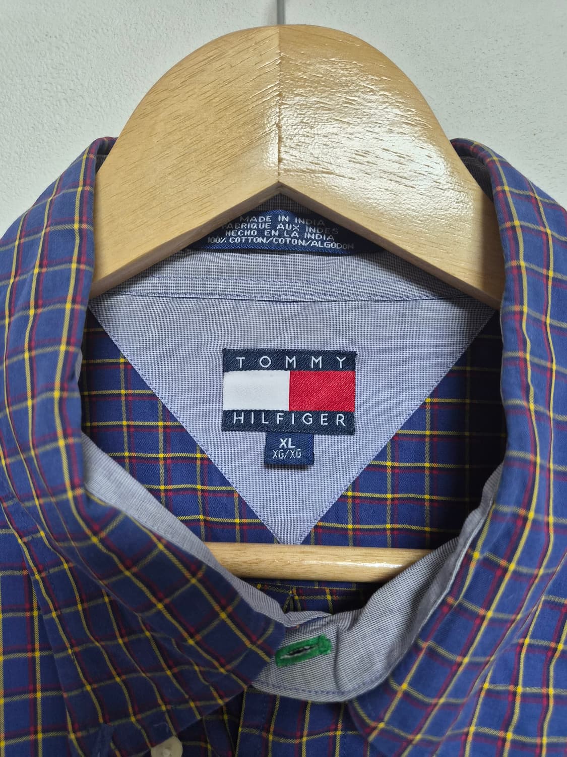 타미힐피거Tommy 체크 셔츠 XL사이즈 - S299 상품이미지4