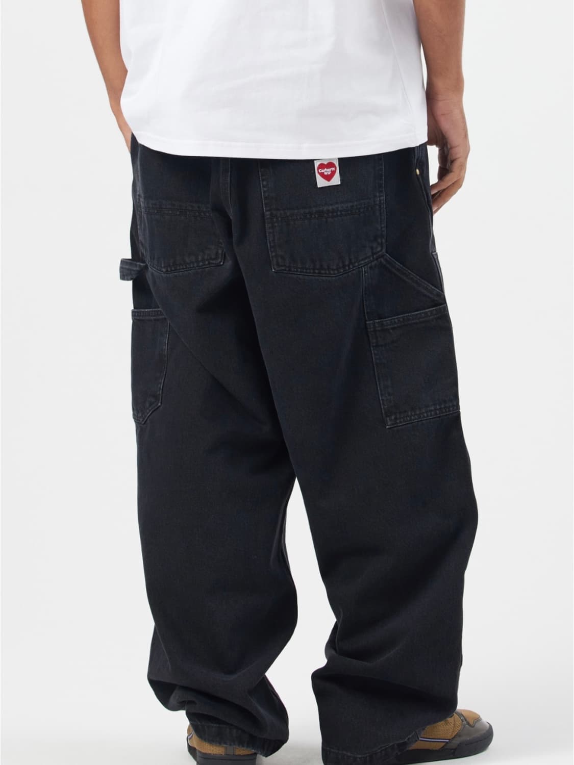 칼하트윕 내쉬 더블 니 팬츠 스미스 블랙 XS 상품이미지4