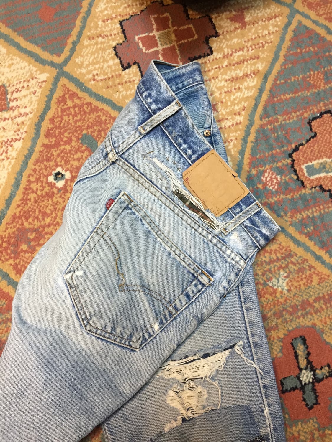 90‘s 리바이스 517 패치워크 데님 상품이미지3