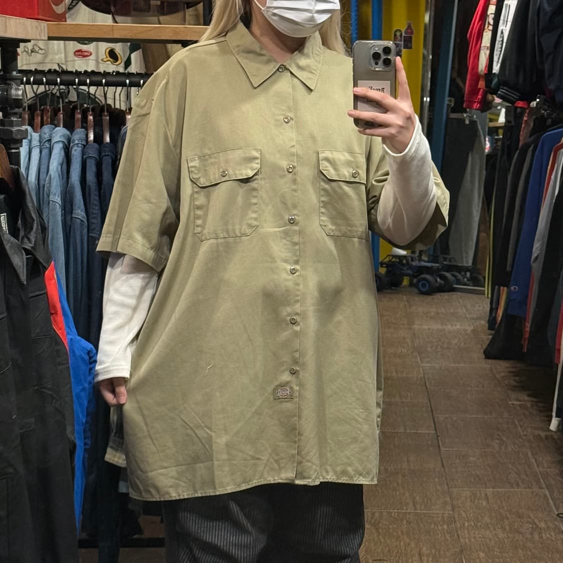 [HI] 칼하트 반팔셔츠 카키 상품이미지3