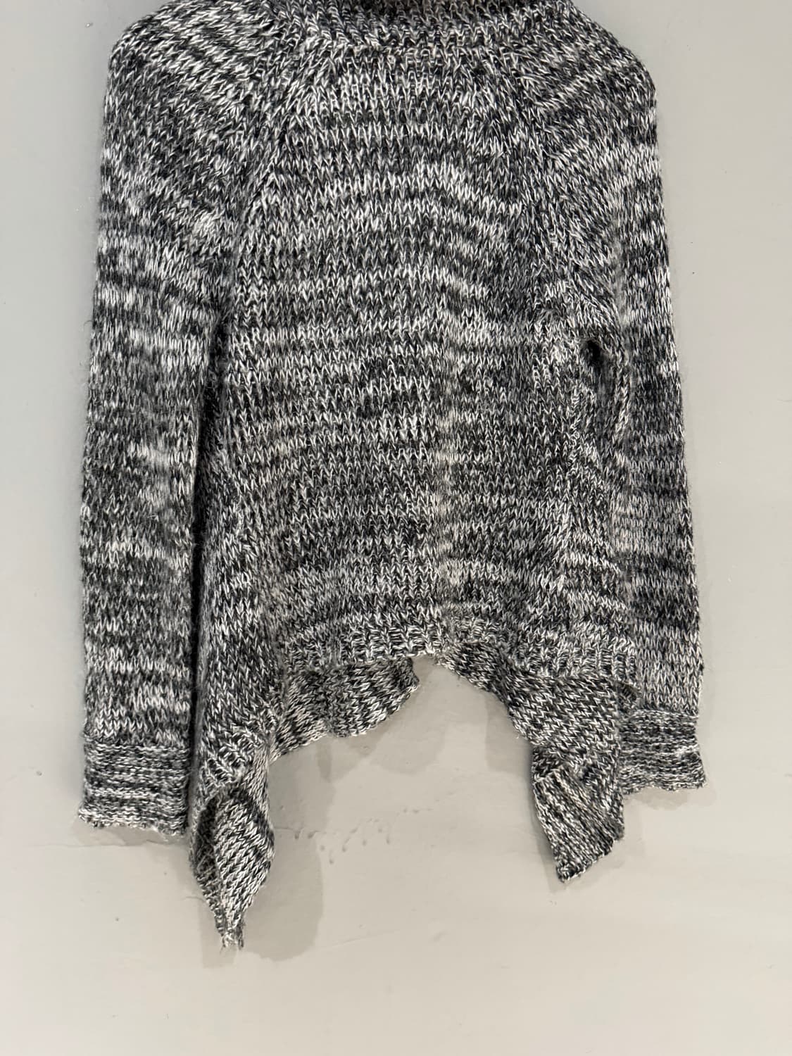 drape collar detail heather cardigan 상품이미지10