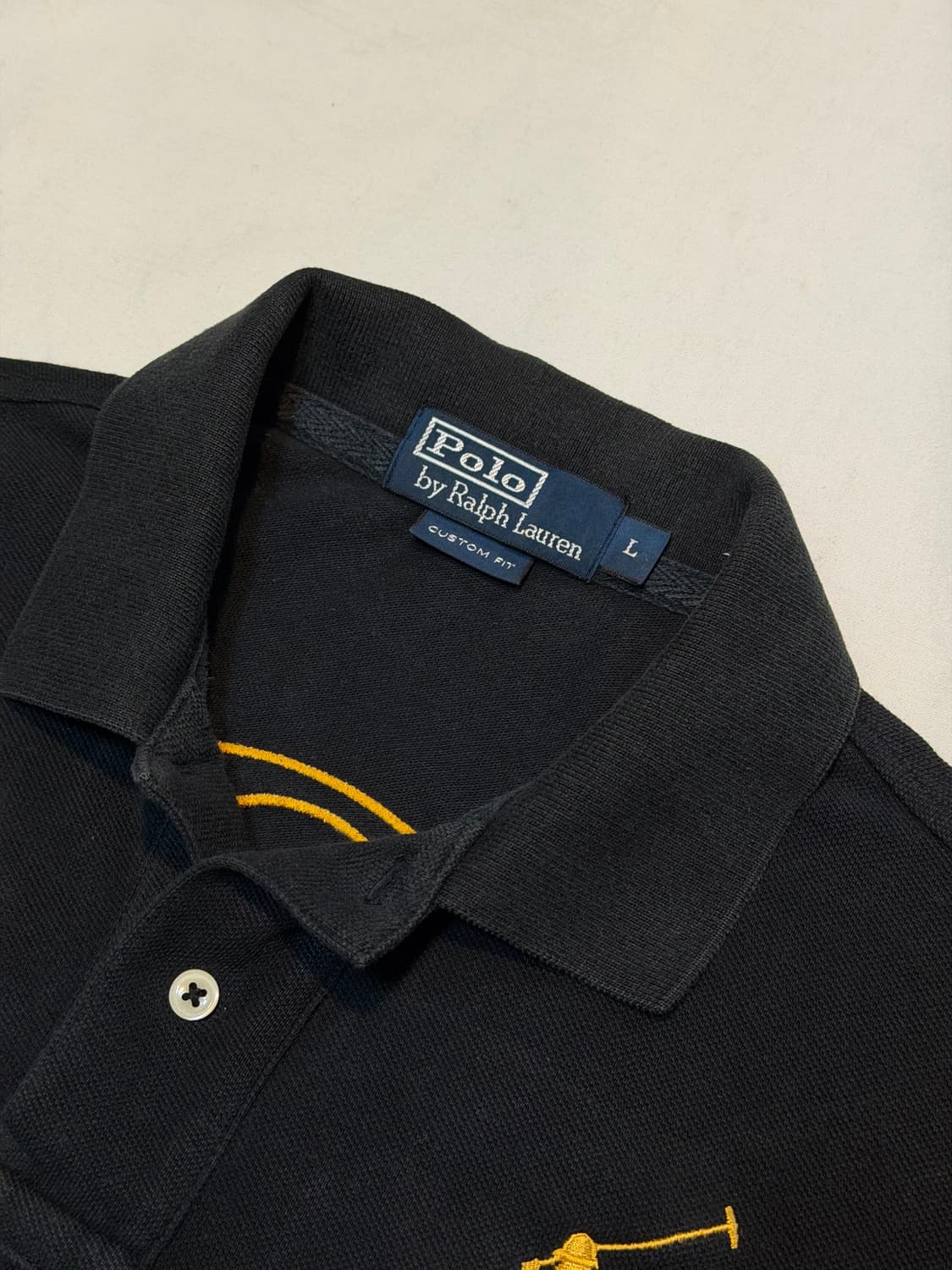 폴로 랄프로렌 빅포니 치프키프 블랙와치 카라티 블랙 상품이미지4