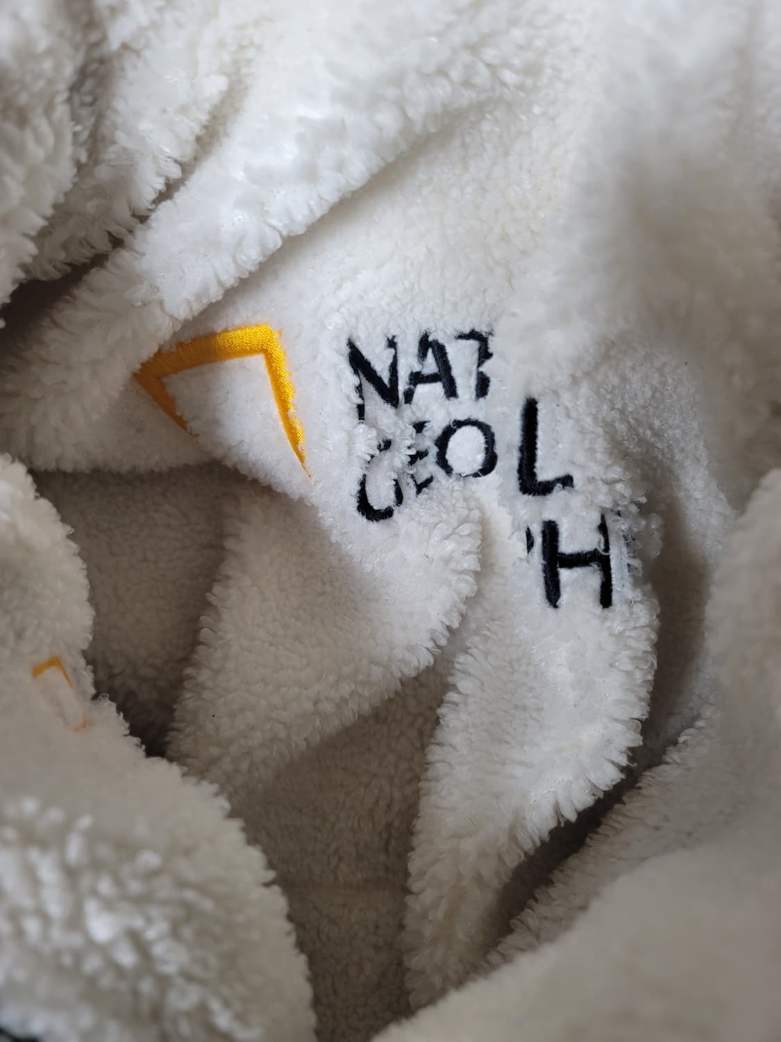 내셔널지오그래픽 구스다운 리버시블 뽀글이 패딩 키즈120사이즈 상태굿 상품이미지4