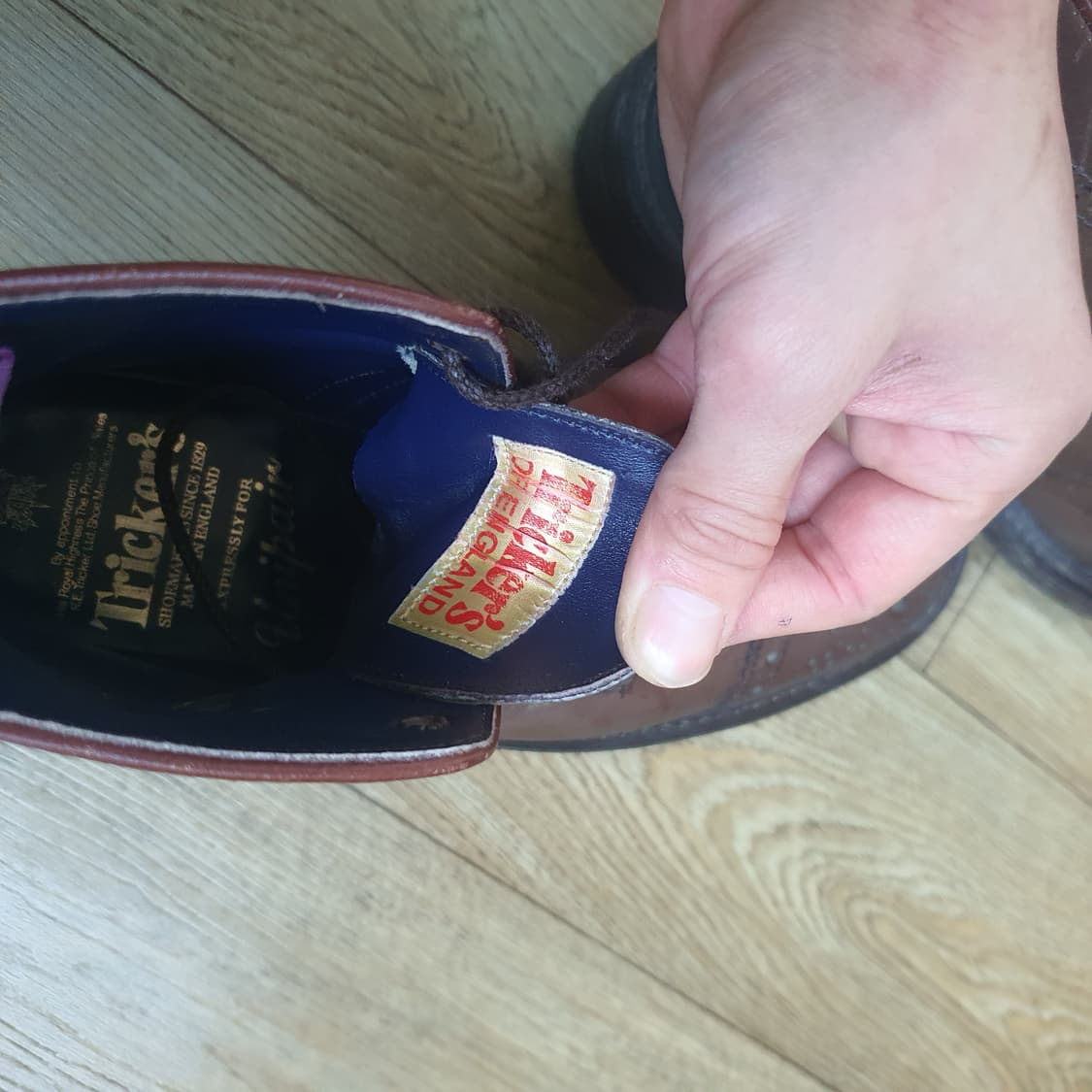 Tricker's 남성 브로그 부츠입니다 상품이미지5