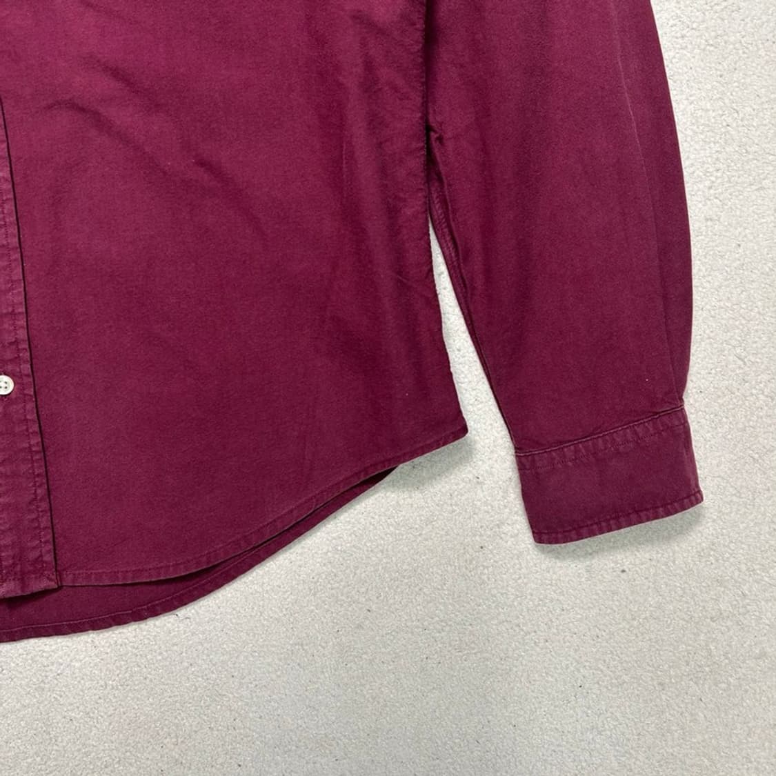 폴로랄프로렌 버건디 컬러 가먼트 다이 옥스퍼드 셔츠 M 상품이미지3