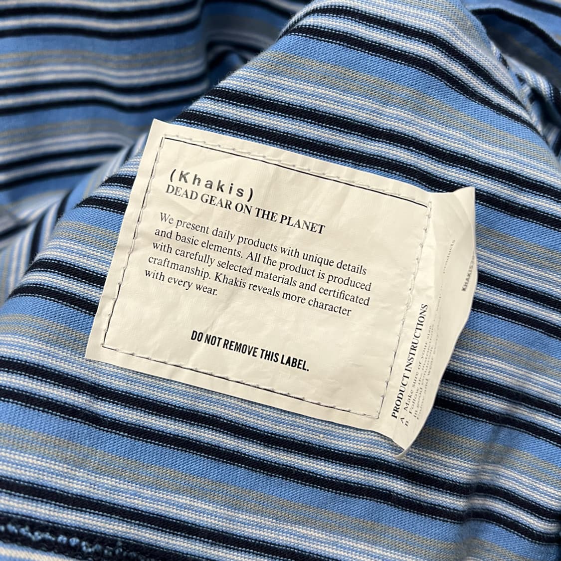 Khakis 카키스 23SS 보더 숏슬리브 스트라이프 반팔티 2사이즈 상품이미지4
