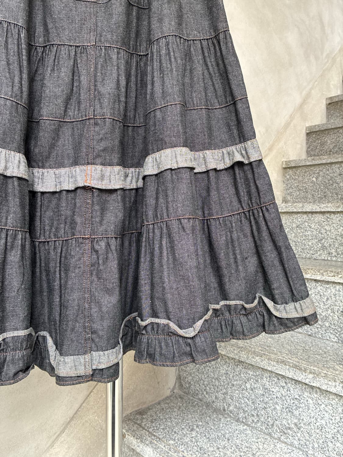꼼데가르송 트리콧 데님 스커트 상품이미지7