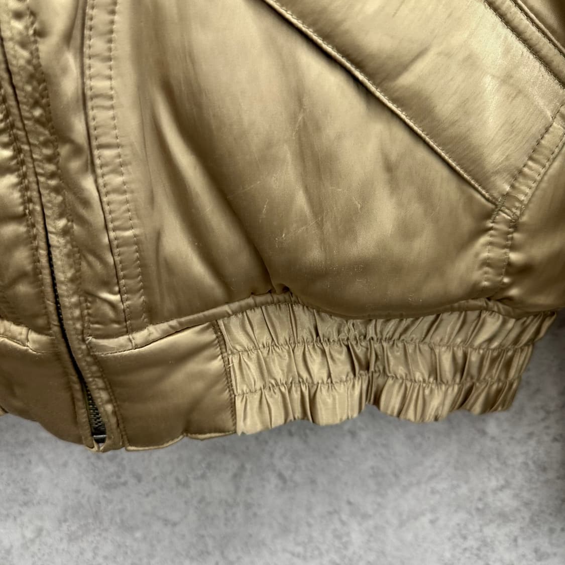 95 폴로 로렌 랄프로렌 y2k 여자 메탈릭 골드 점퍼 상품이미지5