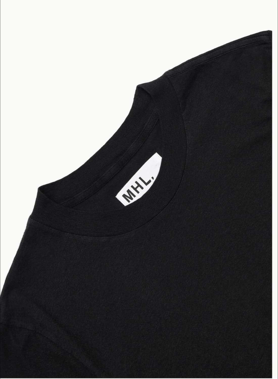 MHL simple t-shirt (black) 상품이미지4