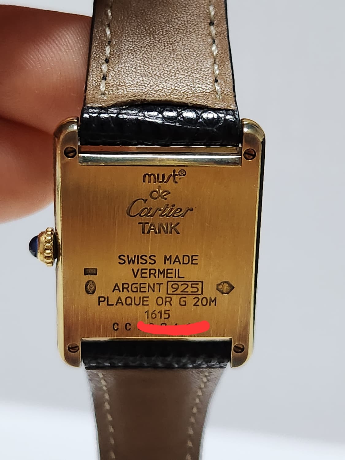 ~월요일) 까르띠에 탱크 머스트 트리니티 시계 빈티지 라지 (LM) 상품이미지3