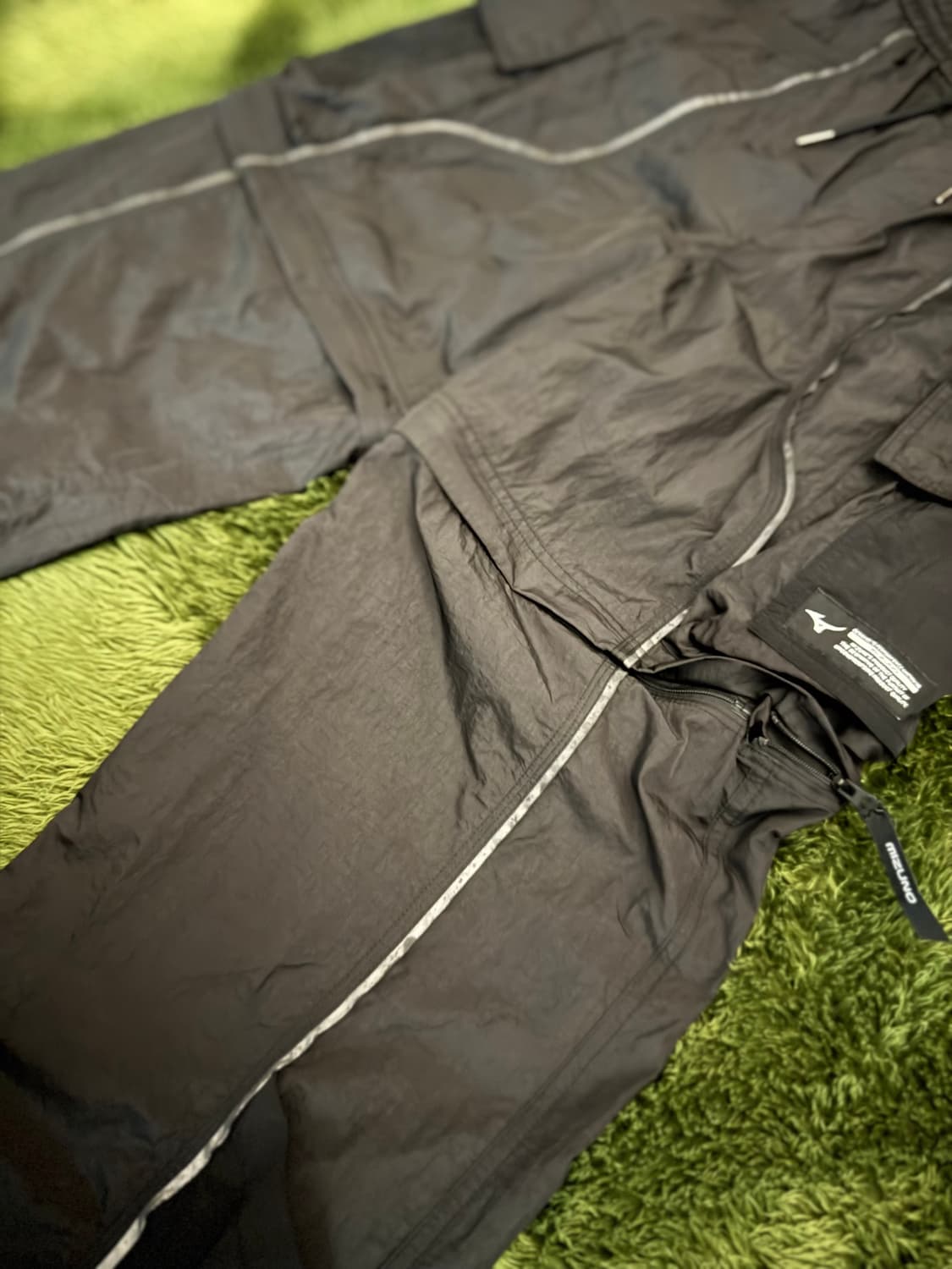 [S] 미즈노 X 일꼬르소 디테처블 라이트웨이트 카고 팬츠 블랙 상품이미지7