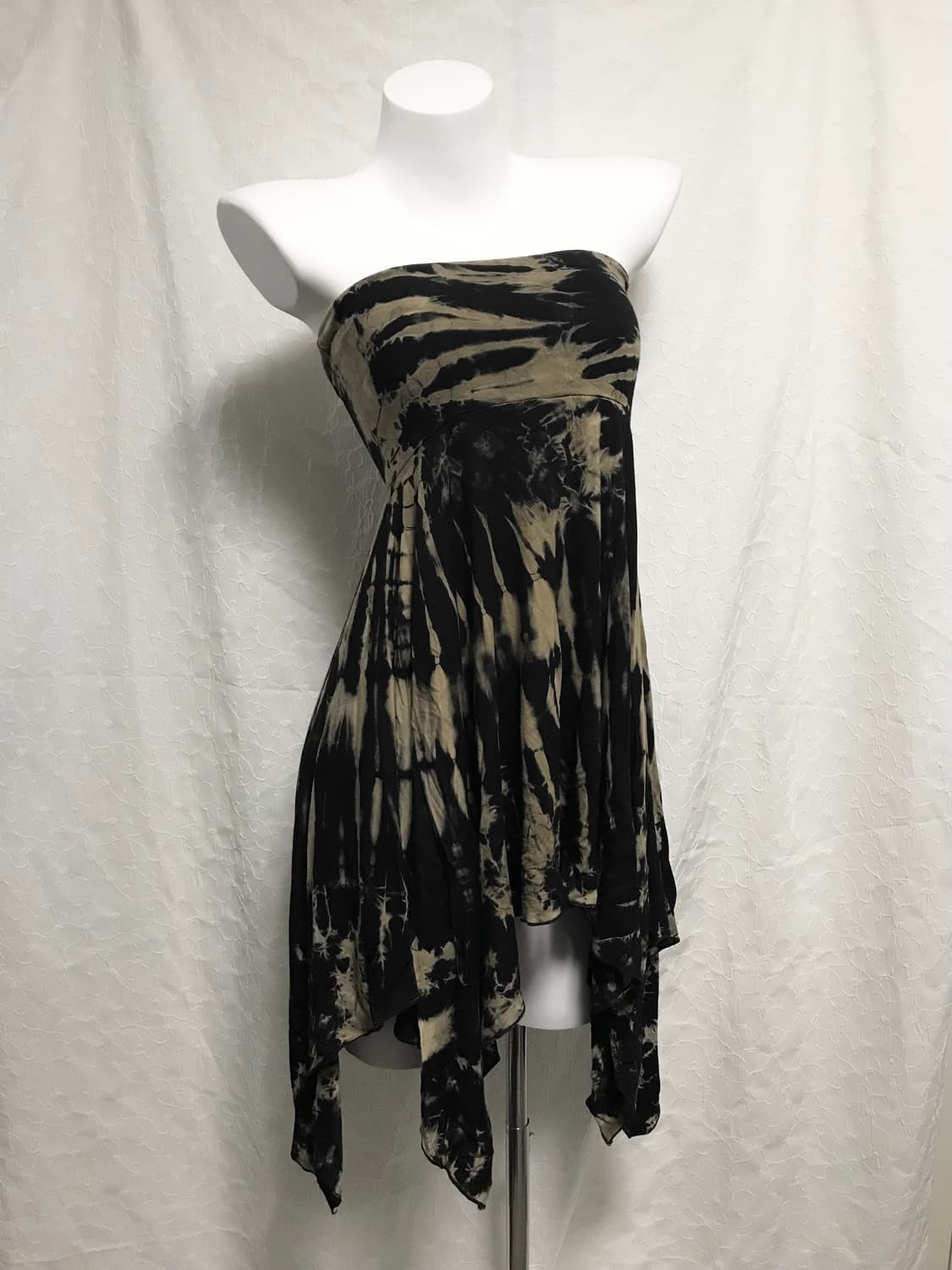 빈티지 00s y2k 2way 타이다이 언발란스 튜브탑 스커트 상품이미지1