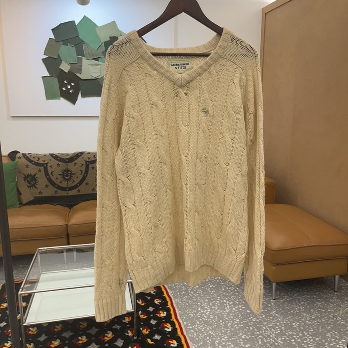 아베크롬비 폭닥 여리핏 꽈배기 케이블 울 니트 L C07224 상품이미지3