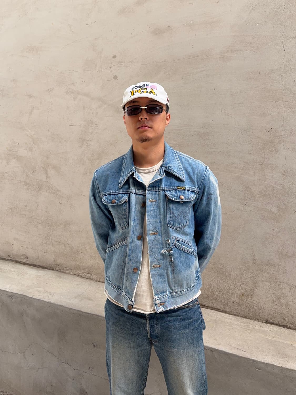 70-80‘s Wrangler 126MJ denim trucker  상품이미지2