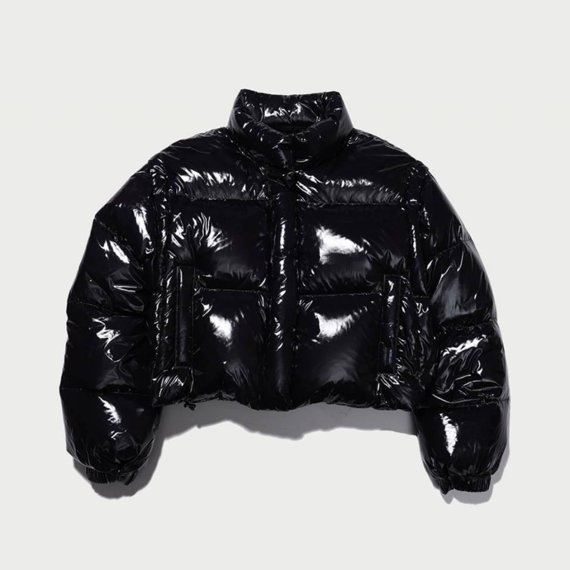 후아유 유광 크롭 패딩 상품이미지1