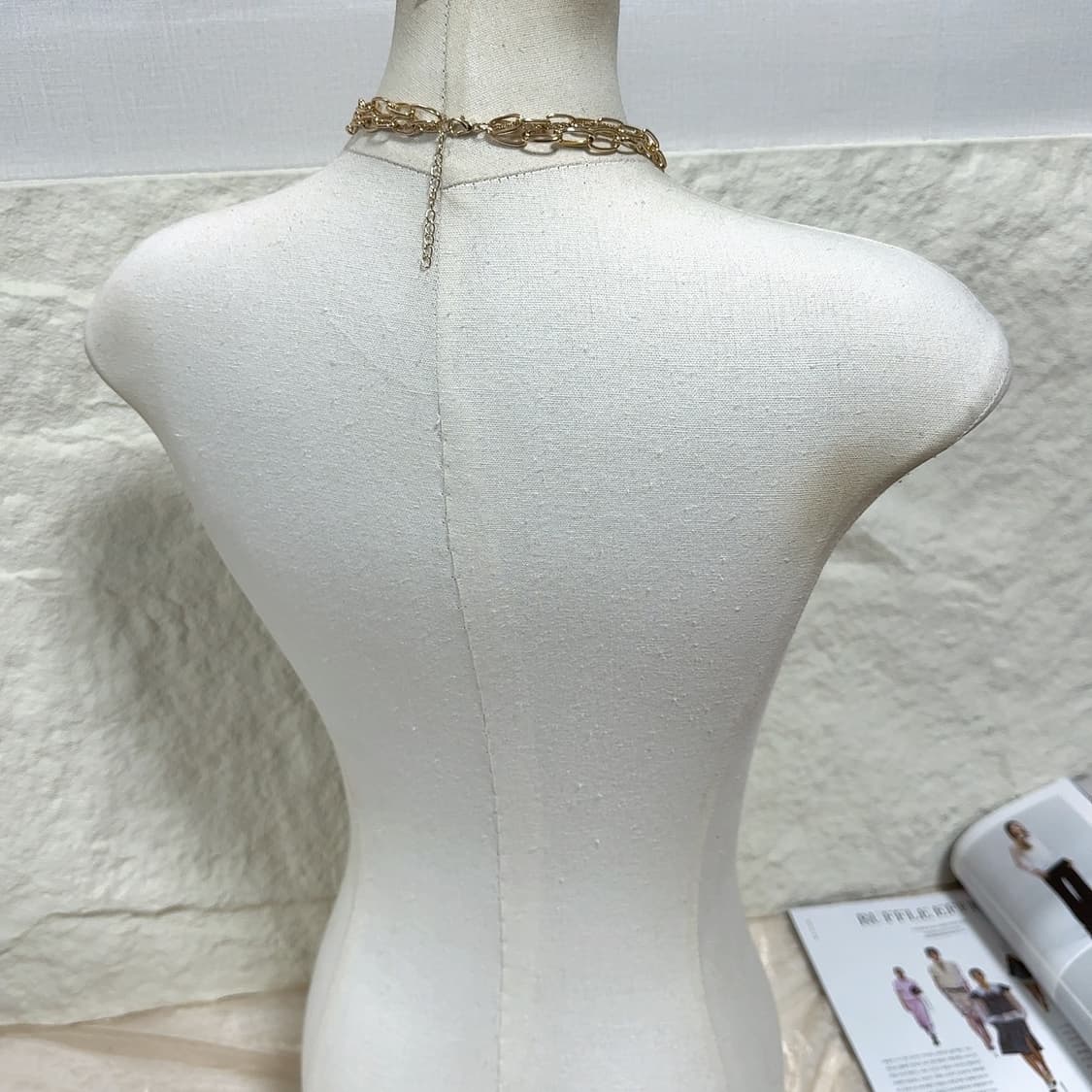 빈티지 체인 용골체인 레이어드 목걸이 상품이미지3